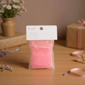 Sacchetti regalo in organza ILAN 10x15cm rosa 8 pezzi per regali - Product Image 2