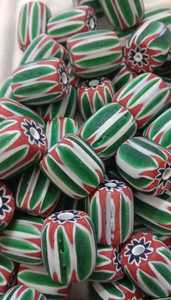 Wholesale Fancy Glass Chevron Beads Red Green Blue Yellow Black White Mix <b>Big</b> Size Kalinga Bulk - Product Image 2