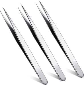 Juego de Pinzas de Punta Recta Duraderas de 3 Piezas UBI, Acero con Alto Contenido de Carbono de Precisión, Extensiones de Pestañas, Depilación Facial, Manicura - Product Image 5