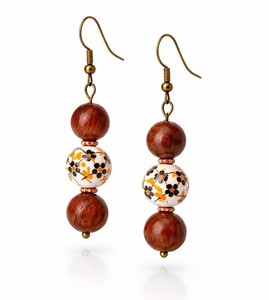 Boucles d'oreilles pendantes en bois personnalisées, légères, faites à la main, de style tribal, pour femme, idéales pour les fêtes et le quotidien, bijoux fantaisie. - Product Image 6
