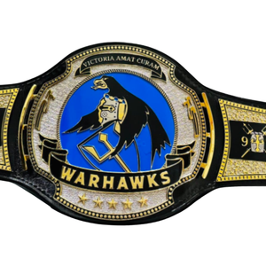 Warhawks Championship Belt VFA-97 Fighter Squadron Design with Gold, Black, and Blue Color Scheme - Product Image 5