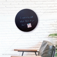 Pizarra Magnética Circular de Madera SYH BB-5050R de Secado Rápido con Diseño Elegante sin Marco, Hecha en Taiwán para Decoración del Hogar y Notas
