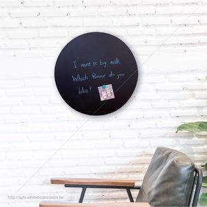 Pizarra Magnética Circular SYH BB-5050R de Secado Rápido con Diseño Elegante sin Marco, Hecha en Taiwán para Decoración del Hogar y Notas - Product Image 6
