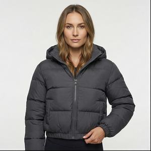 Chaquetas de moda para mujer, acolchadas, a prueba de viento, para otoño e invierno, nuevas, informales, con cremallera, cortas, de alta calidad, gruesas, para hombre y mujer - Product Image 1
