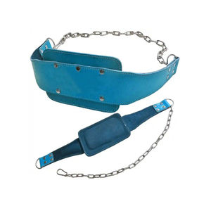 Cinturón de Cuero Personalizable para Levantamiento de Pesas con Cadena de Acero, Equipo de Ejercicio para Gimnasio, Cinturón con Peso para Entrenamiento Profundo - Product Image 1