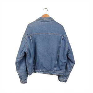 แจ็คเก็ตยีนส์แบบควิลท์ติดกระดุมเม็ดเดียว แฟชั่นยูนิเซ็กซ์ ดีไซน์สั่งทำได้ คอตั้ง ปักลาย คุณภาพสูง สำหรับผู้ชาย - Product Image 2