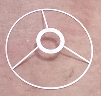 Abat-jour de lampe de table en velours tissé moderne, écologique et économique, avec anneaux supérieur et inférieur, douilles E27, diamètre 30 cm