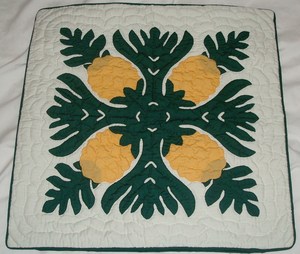 <b>Handmade</b> Vintage Washable Stylish Fruits Flower Patterned Hawaiian <b>Quilts</b> 100% Cotton Material Home & Hotel Decoration - Product Image 3