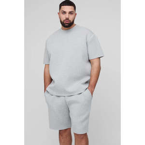 Conjunto de chándal deportivo informal para hombre con logotipo personalizado, conjunto de 2 piezas de camiseta y pantalones cortos, conjunto de chándal deportivo para hombre. - Product Image 1