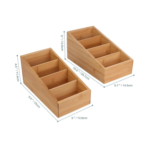 Cestas de almacenamiento ecológicas de bambú para organizar la cocina, el oficina, los cajones y la encimera. Venta al por mayor desde Vietnam. - Product Image 3