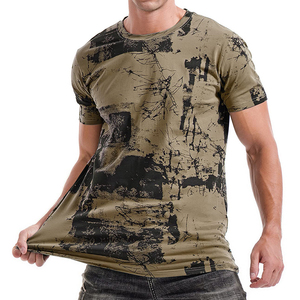 Custom <b>Abstract</b> Graphic Sublimation T Shirt Men Blue <b>Printed</b> Streetwear Casual Fashion Tee - Product Image 3