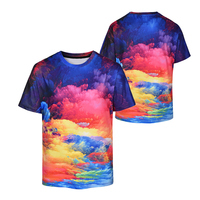 T-shirt tricoté par sublimation pour homme - Léger, décontracté, été, vierge, écologique, séchage rapide, respirant, streetwear