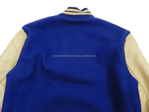 Abrigos de Invierno Azul Rey de Alta Calidad, Personalizables, Ecológicos, con Cuello Alto, Bordados, Casuales, Ajustados, Estilo Bomber y Béisbol - Product Image 4