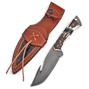 Cuchillo utilitario de punta afilada SHARP POINT TRADES, hoja de acero, mango de madera, espalda recta, no ajustable, 0.5mm de grosor, 6.7in de largo total - Product Image 1