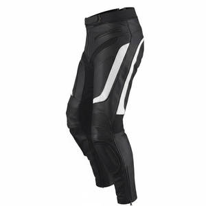 Pantalon en cuir pour motard élégant pour homme - Pantalon de motard à coupe flexible avec plusieurs poches, design moderne et slim, protection CE - Product Image 3