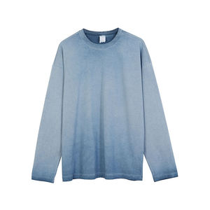 เสื้อยืดแขนยาวทรงโอเวอร์ไซส์หนา 280 กรัม ยี่ห้อดัง สไตล์เรโทร วินเทจ สำหรับผู้ชาย เสื้อยืดเปล่าสีพื้น - Product Image 3