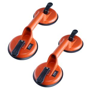 2 Pack 4.7 \ "ventosa in vetro 330 Lbs capacità di carico resistente strumento di sollevamento industriale per vetro piastrelle di granito ventosa manuale - Product Image 1