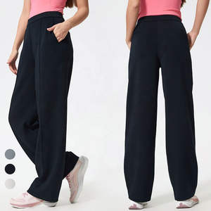Fournisseur OEM ODM de pantalons : Pantalons décontractés pour femmes, pantalons larges, pantalons de sport élastiques, pantalons droits, pantalons habillés avec poches - Product Image 1