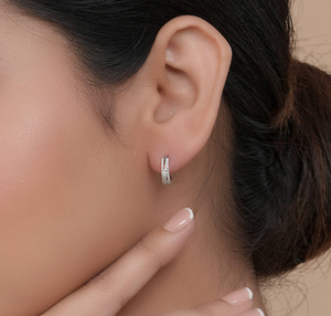 Elegant Lab Created Diamond Vintage IGI Certified 925 <b>Silver</b> <b>Stud</b> <b>Earrings</b> Brilliant Cut VVS1 Clarity Engagement Wedding Gift - Product Image 5