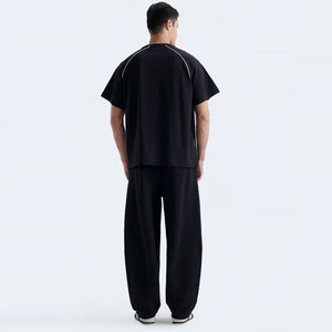 T-shirt ample grande taille à séchage rapide, écologique, de haute qualité, confortable, col rond, épaules tombantes, pour l'été - Product Image 5