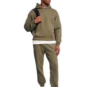 Sudadera con Capucha Personalizable de Algodón para Hombre, Gruesa, de Forro Polar Térmico para Otoño, Diseño Liso con Patrón Bordado - Product Image 2