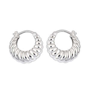 Elegant 925 Silver Hoop <b>Earrings</b> For Women Bohemian Style Jewelry For Anniversary Party Wedding Daily Wear And Special Occasions - Product Image 1