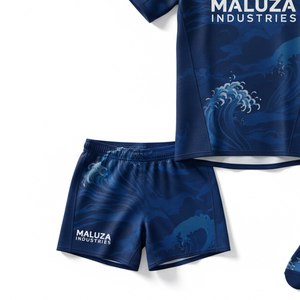 Wholesale Rugby Uniform Custom Team Wear High Performance Durable Sublimation Rugby Jersey Matching Shorts Set Factory Price - Product Image 2