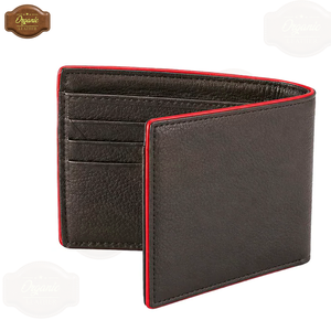 Modern Edge Leather Bifold <b>Wallet</b> | Genuine Leather Slim <b>Wallet</b> for Men | <b>RFID</b> Blocking Minimalist Front Pocket <b>Wallet</b> OEM ODM - Product Image 6