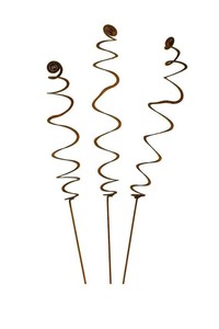 Estaca de Jardín de Hierro Curvado Artístico, Escultura Moderna de Metal Retorcido para Patio, Adorno Decorativo para Exteriores - Product Image 6