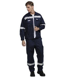 Vêtements de sécurité réfléchissants personnalisés, vêtements de travail, protection de sécurité, combinaison antistatique respirante en coton, uniforme de travail de sécurité - Product Image 6