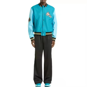 Vestes universitaires sur mesure en laine/polyester avec broderies et écussons chenille personnalisés – Modèle devant uni pour écoles et universités - Product Image 5
