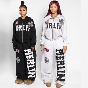 Sudadera con capucha unisex de algodón personalizada, de peso pesado, para invierno, con estampado desgastado por el sol, lavado ácido, efecto desgastado, con cordón y corte acampanado, estilo casual, tipo chándal. - Product Image 1