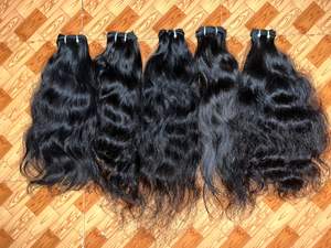 Extensiones de cabello Remy indio Virgen del proveedor de Chennai genuino cuerpo de doble trama suelta onda profunda belleza Natural cabello crudo - Product Image 4