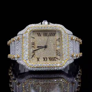 Reloj de Diamante Moissanite de Primera Calidad con Caja Resistente y Movimiento Preciso para Uso Formal y Diario - Product Image 6