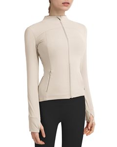 Chaqueta deportiva para mujer, hecha a medida, ropa deportiva de alta calidad y chaqueta de yoga ajustada con cremallera y bolsillo para gimnasio y correr - Product Image 3