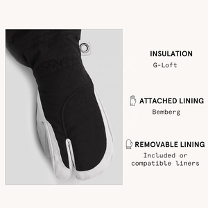 Guantes de Esquí Deportivos Internacionales de Cuero Vacuno Genuino, Impermeables, Aislantes, Duraderos, Cálidos para Invierno, para Hombre y Mujer - Product Image 3