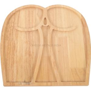Juego de bandejas de madera de tendencia superior en color gris rústico con forma redonda y diseño texturizado perfecto para decoración del hogar y centros de mesa - Product Image 1