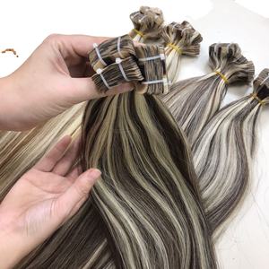 Venta al por mayor 100% extensiones de cabello humano virgen de alta calidad con cinta en el pelo vietnamita crudo recto incluye Yaki Kinky Straight Fumi - Product Image 5
