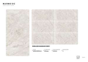 Carreaux de porcelaine brillants de haute qualité, haute résistance, format 600x1200, grands carreaux pour sol et mur, pour usage luxueux - Product Image 5