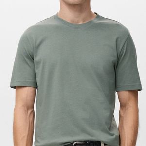 Custom 100% Cotton <b>Men's</b> Short Sleeve <b>Oversized</b> T-<b>Shirts</b>-<b>Gym</b> Street Wear Custom Logo OEM/ODM Plain Dyed 180g Breathable - Product Image 4
