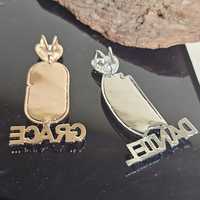 Pendentif Croix Hip Hop en Argent Plaqué 925 avec Lettre Initiale Personnalisée, Breloque Moissanite, Anneau Cœur, Micro-Incrustation de Strass, Bijoux pour Homme