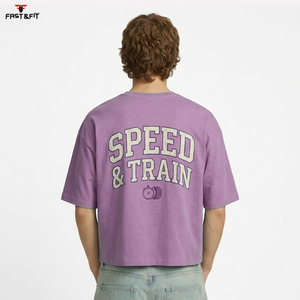 Camisetas Personalizadas de Estilo Urbano para Hombre, 100% Algodón, Impresión en Serigrafía, Corte Holgado, Transpirable, Gran Venta - Product Image 2