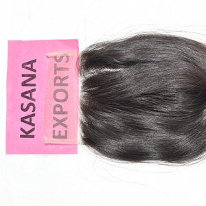 Extensiones de Cabello Humano Natural Negro para Mujer, Cierre 4x4, Sin Procesar, Vietnamita, Sin Fabricación, Color Natural, Venta al por Mayor - Product Image 2