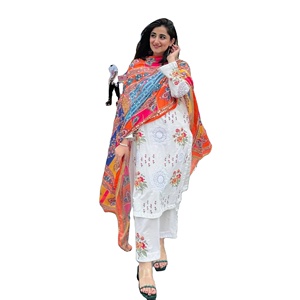 Gasa multicolor de alta calidad Shalwar Kameez Nuevo diseño Ropa DE BODA pakistaní Venta caliente Indian Salwar Kurta - Product Image 1