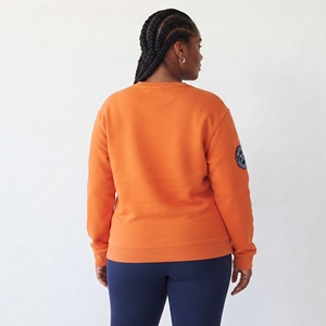Sudaderas Oversize de Moda Urbana para Mujer, 100% Algodón, Felpa, Estampadas, Cuello Redondo, Sudaderas de Algodón Grueso para Dama - Product Image 2