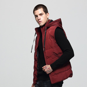 Gilet matelassé sans manches pour homme, style décontracté, en tissu toile, col montant, à capuche, avec logo personnalisé, par les fabricants de vêtements - Product Image 6