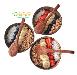 Wholesale Eco-Friendly Wood Handicraft Coconut Shell Bowl for Candle Use Natural/Polished Color Country Design Gift <b>Box</b> Eco2go - Product Image 1
