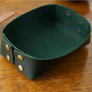 Smooth Nappa Genuine Leather <b>Tray</b> Premium Soft Touch Desktop Catchall Box Bulk Supplier Real Leather <b>Tray</b> GLTY-0106 - Product Image 2
