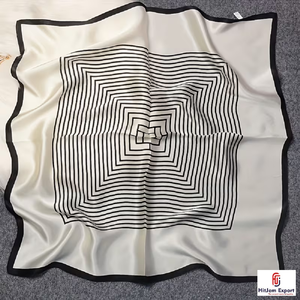 Écharpe en satin personnalisée avec logo imprimé, marque privée, fabricant OEM ODM, Nigéria, Ghana, Kenya, Congo, Sénégal, Tanzanie - Product Image 1