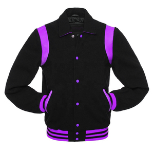 Custom Geometric Cartoon Baseball Vintage Varsity <b>Jacket</b> <b>Men</b> Classic Hooded Team Uniform Personalized 100% Wool <b>Jackets</b> - Product Image 5